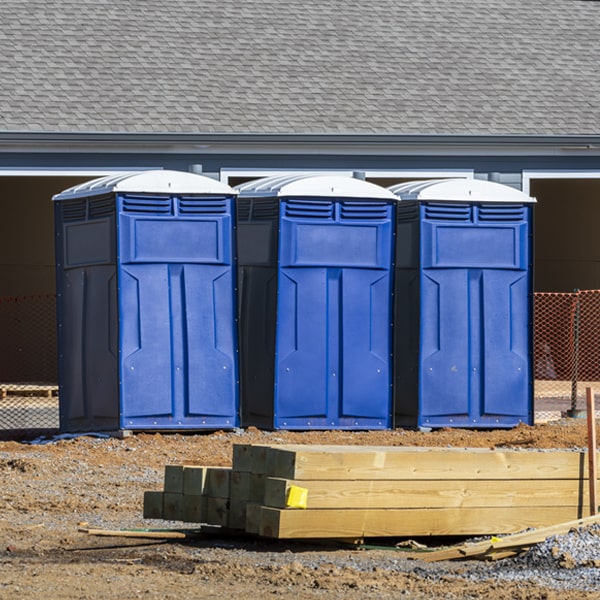 are there any restrictions on what items can be disposed of in the porta potties in Blue Mound